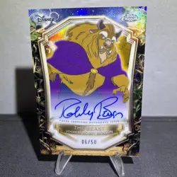 Topps chrome Disney Wonder 2025 The Beast Autographed 06/50 Robby Benson - Image 1