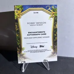 Topps chrome Disney Wonder 2025 The Beast Autographed 06/50 Robby Benson - Image 4