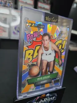 2024 Wild Card Just The Hits Basketball Bob Cousy 2/7 Comix Box Hit Shimmer - Image 2
