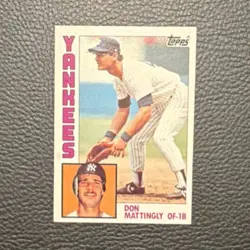 Topps 1984 Don Mattingly Rookie RC #8 New York Yankees - Image 1