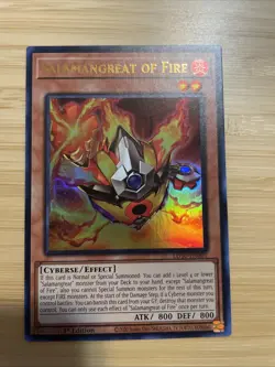 Yugioh Salamangreat of Fire Ultra Rare LD10-EN001 1st Ed NM - Image 1