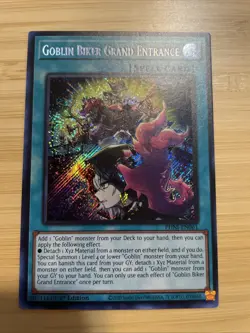 GOBLIN BIKER GRAND ENTRANCE NM 1ST EDITION SECRET RARE PHNI-EN061 YUGIOH - Image 1