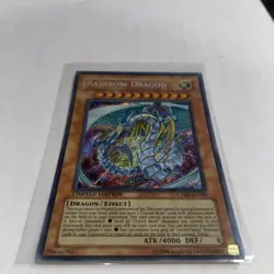 RAINBOW DRAGON YUGIOH SECRET RARE HOLO LIMITED EDITION CT04 - Image 4