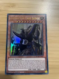Yugioh Anubis the Last Judge MZTM-EN003 Ultra Rare 1st Edition NM - Image 1
