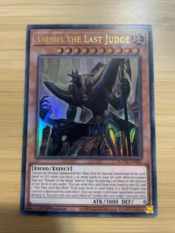Yugioh Anubis the Last Judge MZTM-EN003 Ultra Rare 1st Edition NM - Image 2