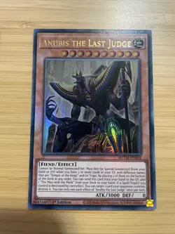 Yugioh Anubis the Last Judge MZTM-EN003 Ultra Rare 1st Edition NM - Image 3