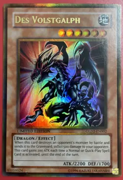 Yugioh Des Volstgalph GLD2-EN002 - Ultra Rare - Image 3