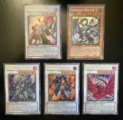 Yugioh 5 Foil/100 Card Turbo Warrior Tin Lot Black Rose Dragon Montage Dragon - Image 4