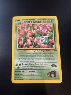 Erika’s Ivysaur 41/132 Gym Challenge Unlimited 2000 Pokemon Card Uncommon NM - Image 1