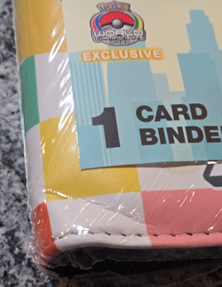 Anaheim 2025 Pokemon World Championships Card Zip Binder Machamp Pikachu DAMAGED - Image 2