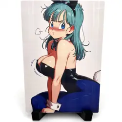 Dragon Ball Z Bulma Sexy Hot Anime Waifu Girl Doujin Lewd Goddess Story Art Card - Image 1