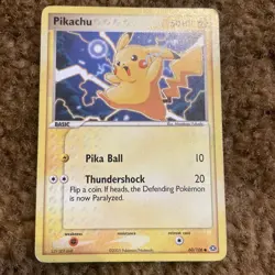 Pokemon Card Pikachu 60/106 EX-Emerald - Image 1