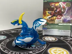 Bakugan BakuTech Translucent Pyrus Flare Dragaon & Ability Card MG Japan Import - Image 4