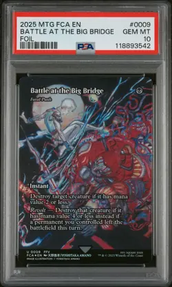 2025 MTG FINAL FANTASY: THROUGH THE AGES FOIL BATTLE AT THE BIG BRIDGE PSA 10 - Image 1