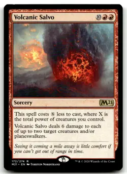 MTG Volcanic Salvo R Core Set 2021 172 LP - Image 1
