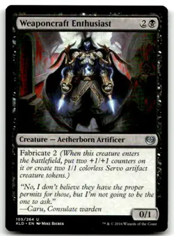 MTG Weaponcraft Enthusiast U Kaladesh 105 LP - Image 1