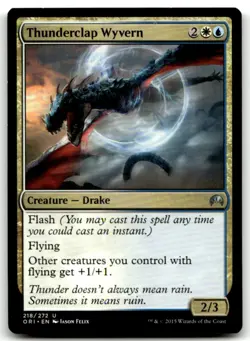 MTG Thunderclap Wyvern U Magic Origins 218 LP - Image 1