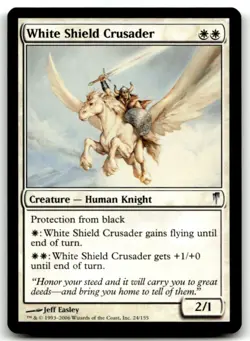 MTG White Shield Crusader U Coldsnap 24 LP - Image 1