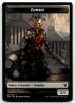 MTG Zombie Token T Theros Beyond Death 7 LP - Image 1