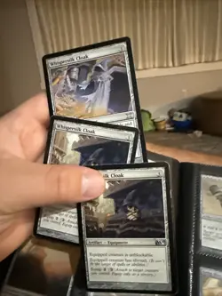 Whispersilk Cloak 2x M11 1x Tenth Edition MTG Magic - Image 1