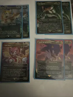 Mtg Lot Foil Sonic Secret Lair Cards 7 Cards - Image 1