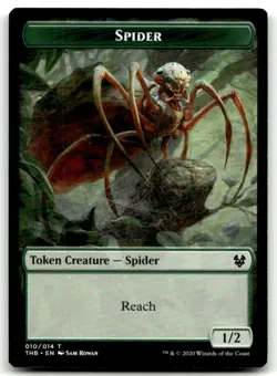 MTG Spider Token T Theros Beyond Death 10 LP - Image 1