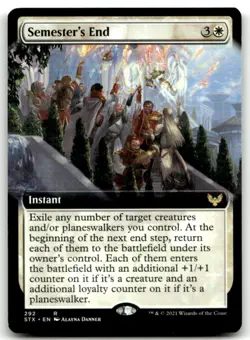 MTG Semester's End (Extended Art) R Strixhaven: School of Mages 292 LP - Image 1