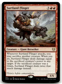 MTG Surtland Flinger R Kaldheim 377 LP - Image 1
