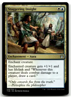 MTG Staggering Insight U Theros Beyond Death 228 LP - Image 1