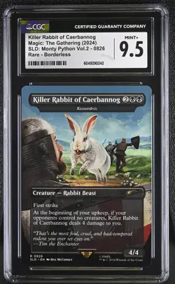 KEZZERDRIX Secret Lair Killer Rabbit of Caerbannog Monty Python CGC 9.5 MTG - Image 1