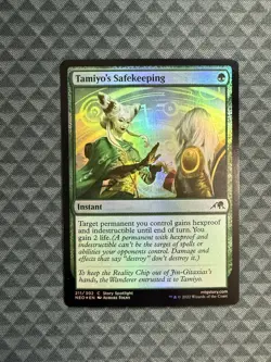 MTG Tamiyo’s Safekeeping #211/302 Foil Common Kamigawa: Neon Dynasty (NEO) - Image 1