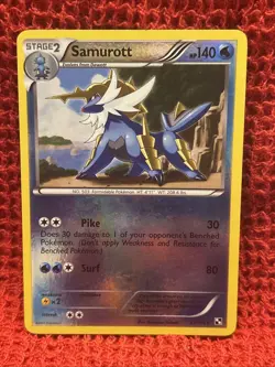 Pokemon TCG - Black and White 31/114 Samurott Reverse Holo - Image 1