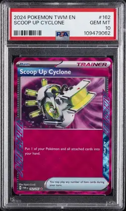 2024 POKEMON TWM EN-TWILIGHT MASQUERADE #162 SCOOP UP CYCLONE PSA 10 - Image 1