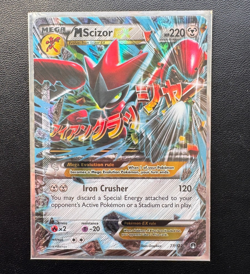 Pokemon M Scizor EX Full Art Ultra Rare Holo Card Breakpoint 77/122 220 HP - Image 1