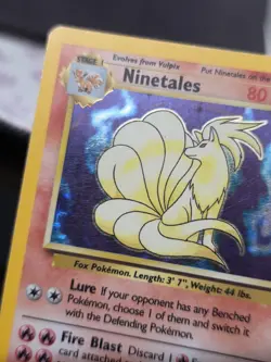 Pokemon TCG Ninetales Holo Rare Card Base Set 12/102 - Image 5
