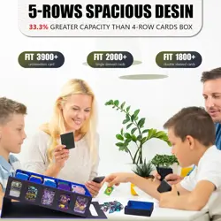 3900+Trading Card Storage Box MTG Commander Deck Box TCG Deck Case with Display - Image 2