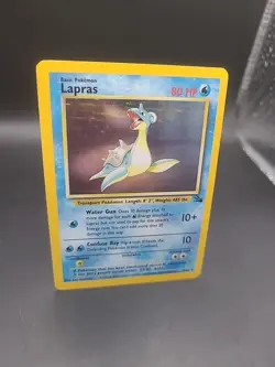 Lapras Holo Rare 10/62 Fossil Pokemon Card Unlimited MP - Image 2