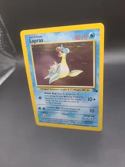 Lapras Holo Rare 10/62 Fossil Pokemon Card Unlimited MP - Image 3