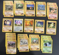 Pokemon Brock’s Gym Challenge 30 Mixed Cards Lots - Image 1