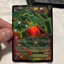 Rayquaza EX 123/124 Full Art Holofoil Dragon Exalted Card - Image 1