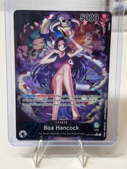 One Piece CCG Boa Hancock OP07-038 Leader Card English - Image 1