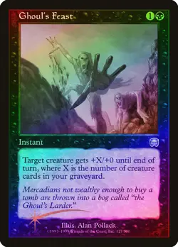 Ghoul's Feast FOIL Mercadian Masques NM Black Uncommon MAGIC MTG CARD ABUGames - Image 1
