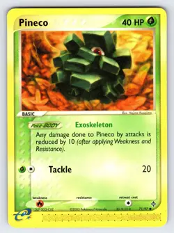 Pineco 71/97 2003 EX Dragon Pokemon Card TCG Nintendo e-Series Common - VLP - Image 1