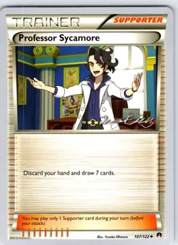 Professor Sycamore 107/122 2016 World Championships Pokemon Card Rare Promo - Nm - Image 1