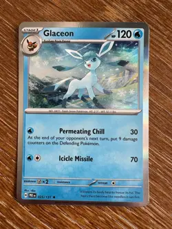 Glaceon 025/131 Sv: Prismatic Evolutions Holo Pokemon Card NM - Image 1
