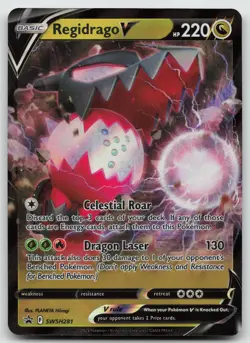 Regidrago V Promo Holo SWSH: Sword & Shield Promo Cards SWSH281 NM - Image 1