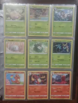 Lot of 336 Different Pokemon Cards In Sleeves, Pages & Binder NM-MT 2020 To 2022 - Image 1