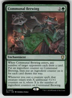 Communal Brewing Rare Commander: Bloomburrow 29 MTG Near Mint - Image 1