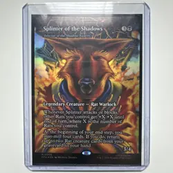 Foil Splinter of the Shadows - Ashcoat of the Shadow Swarm M TMNT NM Pack Fresh - Image 2