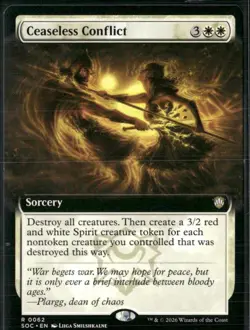 Commander: Secrets of Strixhaven #62 Ceaseless Conflict (Extended Art) - Image 1